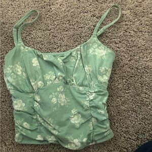 Hollister Mint Green Floral Camisole